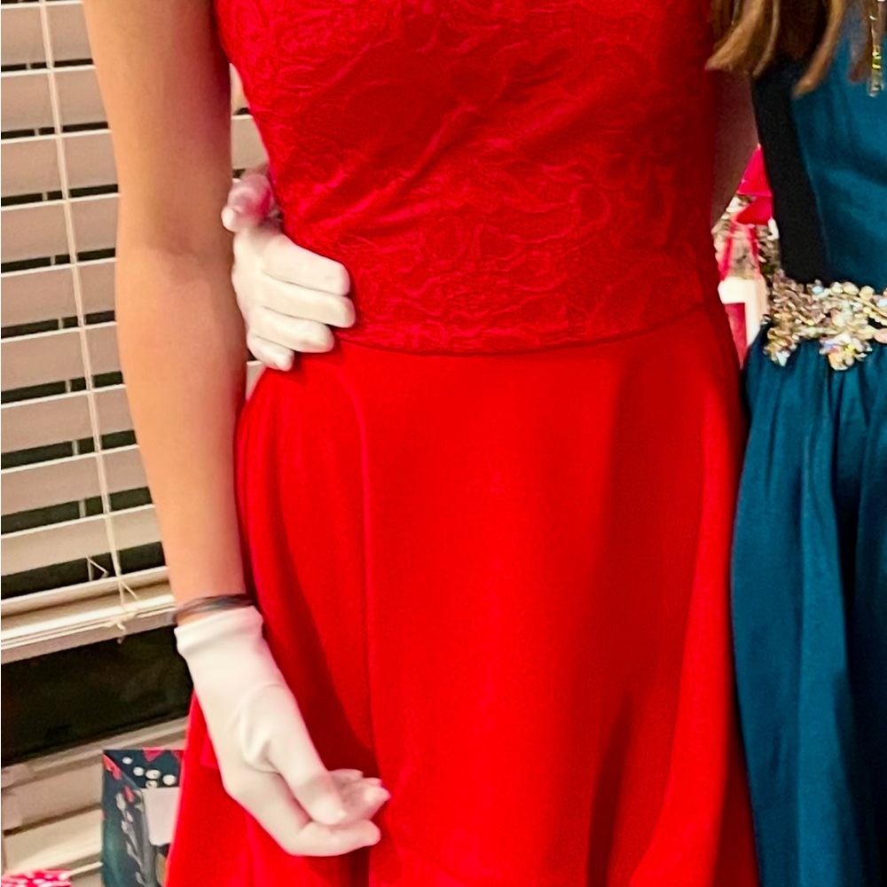 B Darlin XS Elegant Red Lace Dress worn once
